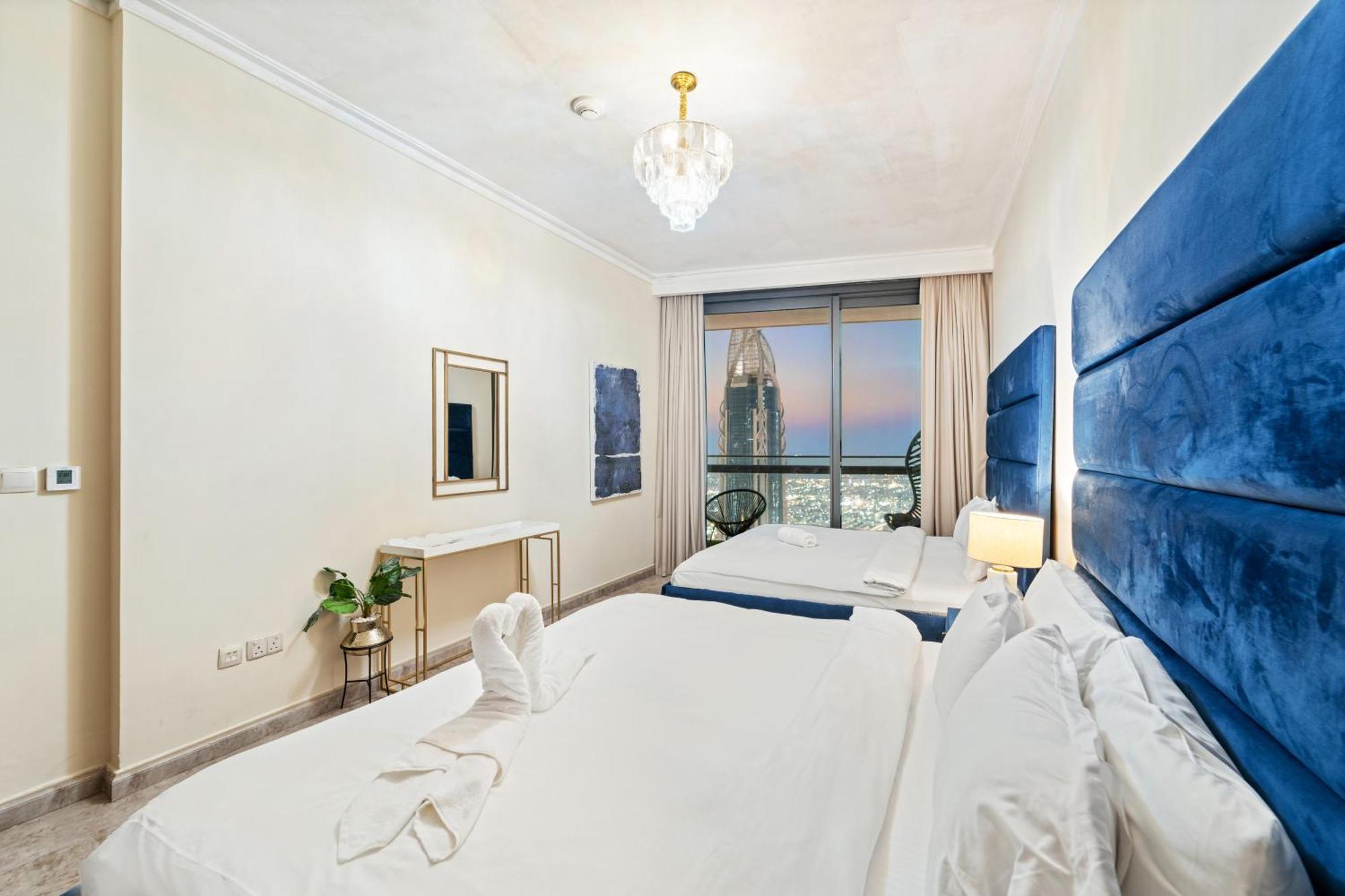 First Class 2Br With Full Dubai Skyline & Sea View Extérieur photo