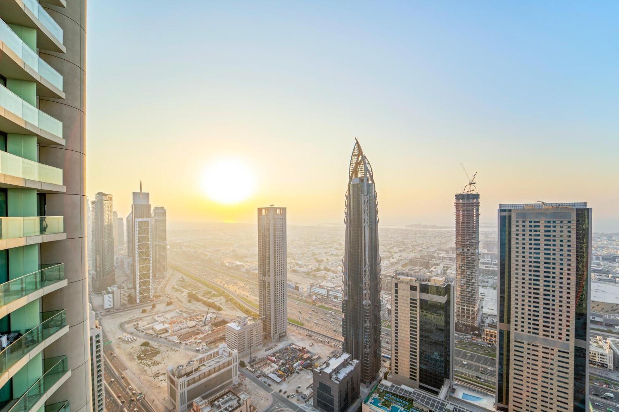 First Class 2Br With Full Dubai Skyline & Sea View Extérieur photo