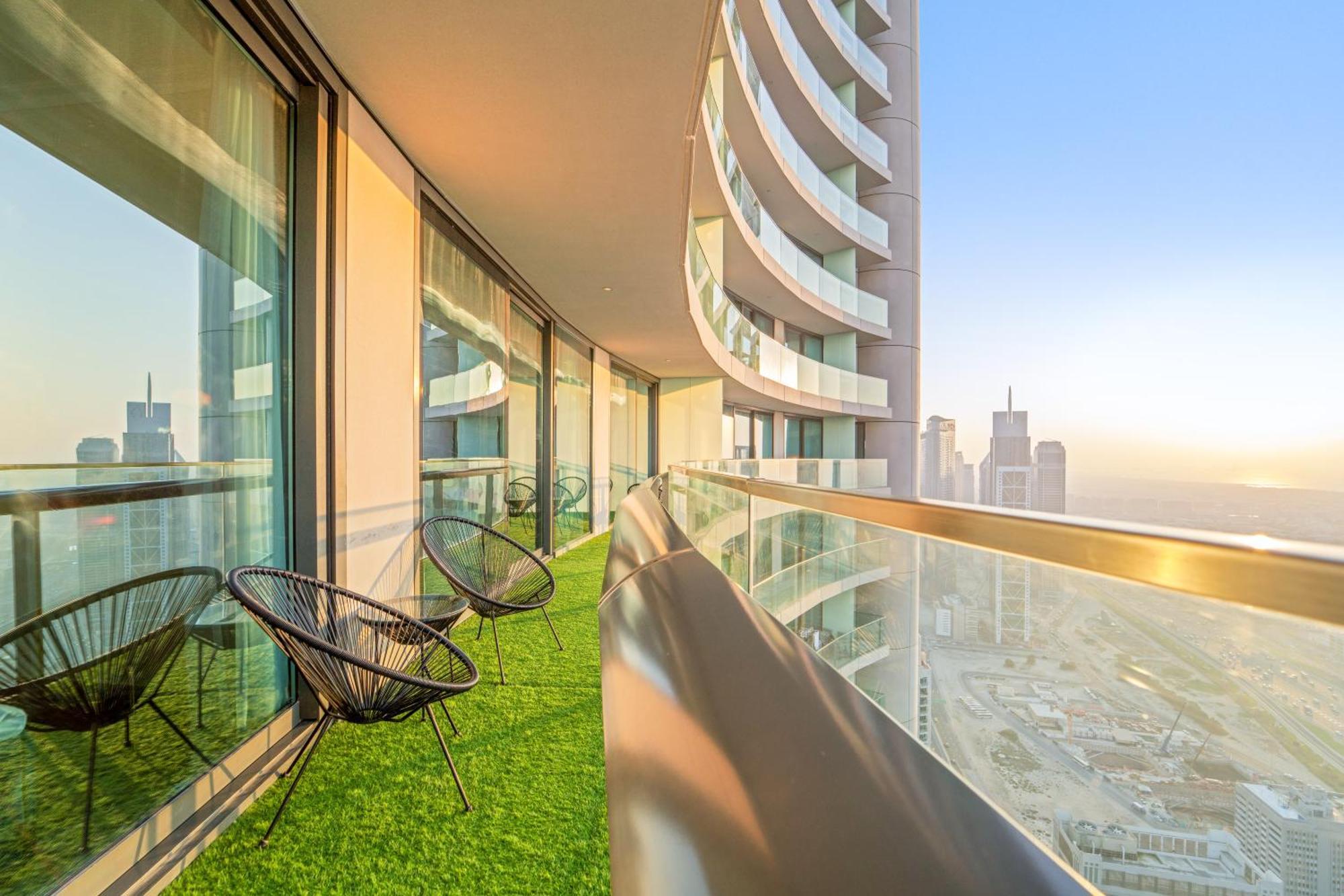 First Class 2Br With Full Dubai Skyline & Sea View Extérieur photo