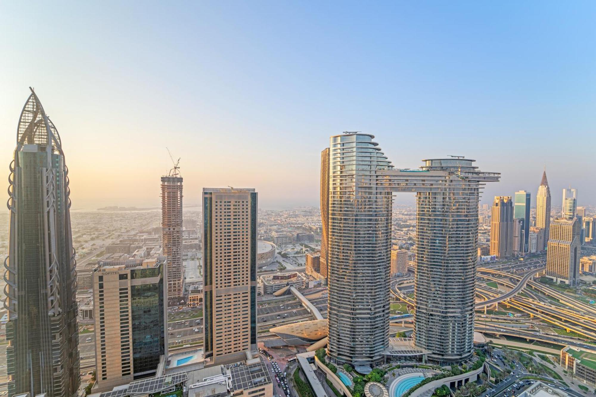 First Class 2Br With Full Dubai Skyline & Sea View Extérieur photo